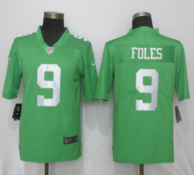 Men Philadelphia Eagles #9 Foles Wentz Green Vapor Untouchable Nike Limited NFL Jerseys->philadelphia eagles->NFL Jersey